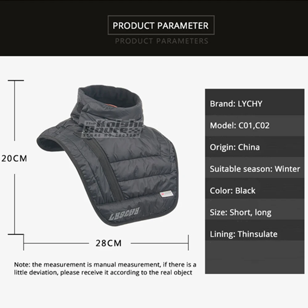 LYSCHY Autumn Winter Motorcycle Warm Scarf Balaclava Waterproof Windproof Face Mask Moto Neck Cloak Face Shield For Men Women image 5