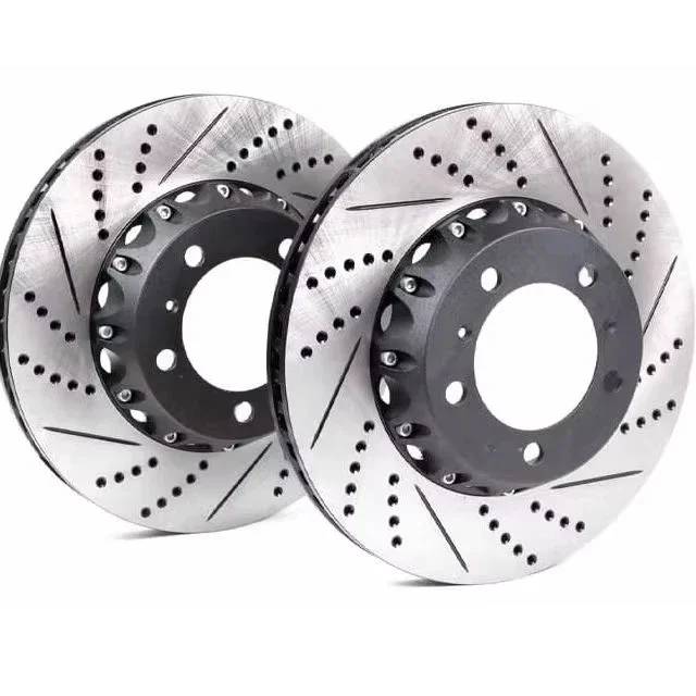 Front 350*34mm Drilled and Slotted Brake Disc Brake System Brake Disc 9P1615301J  for Porsche 911 (991) Targa Carrera S GTS