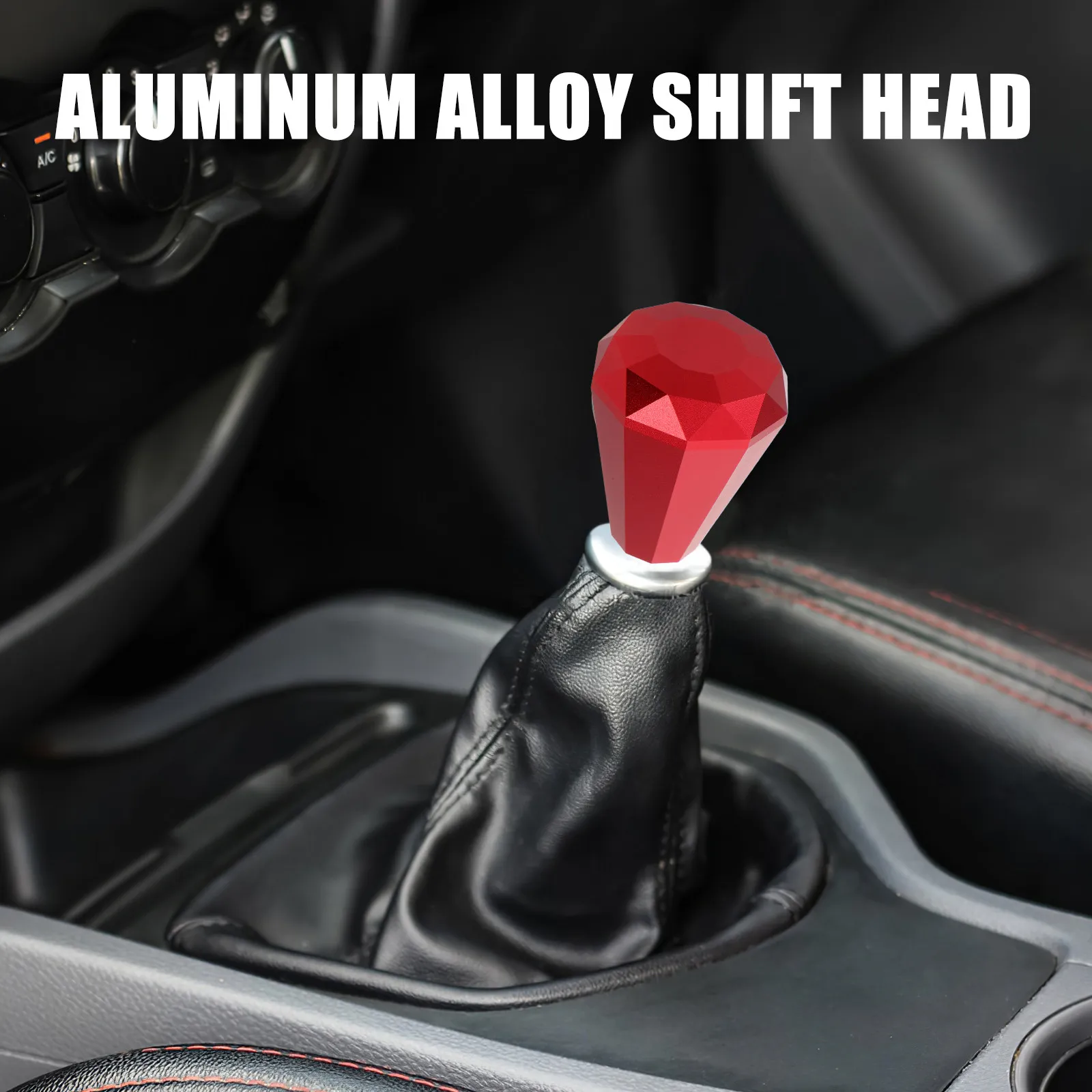 1Set Aluminum Alloy Shift Knob Manual Transmission Gear Shifter Handle for Car Modification Universal Fit Ergonomic Driving