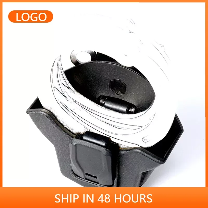 

Tactical Molle PA66 Handcuff Holster Case Shackle Cover Waist Bag Open Top Handcuff Bag Hunting Handcuff Bag