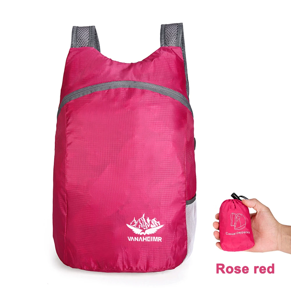5-1 قطعة حقائب نهارية رياضية من النايلون قابلة للتنفس وقابلة للطي للتخييم حقيبة بقاء مقاومة للماء خفيفة الوزن للرجال والنساء للتسلق والرحلات #5
