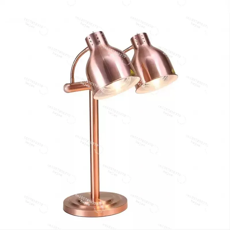 Hotel buffet marble food insulation lamp double food insulation lamp table heating barbecue lamp