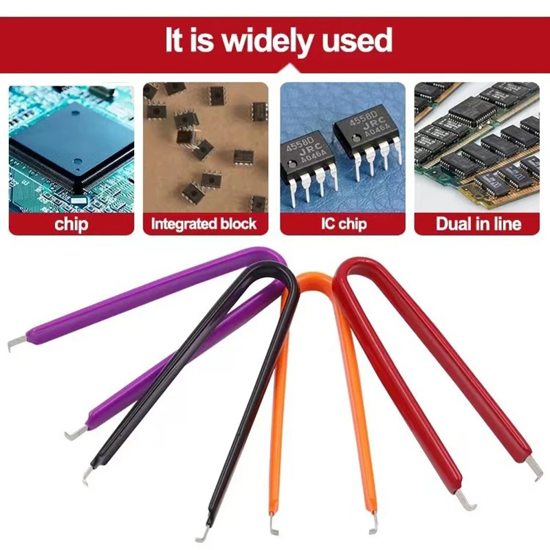 Static IC Puller Chip Extractor Machine Clip Repair Tool for ROM Extraction Removal Puller DIP Encapsulation Extraction U Type