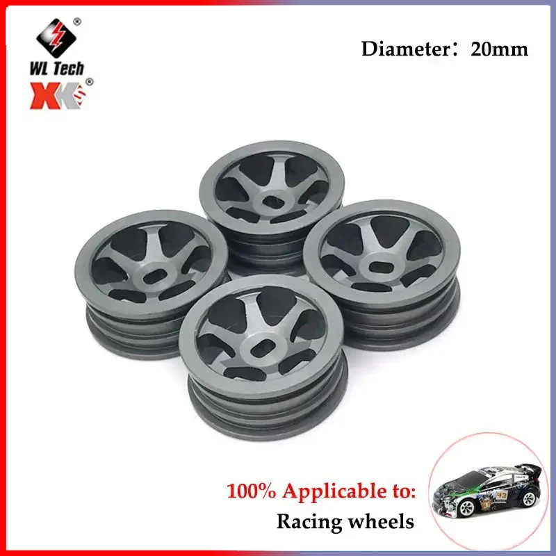 4pack Lot Upgrade Hard Drift Wheel Tires Compatible with Wltoys 1 28 K989 K969 284131 RC Car Upgrade Parts RC  Car Accessories