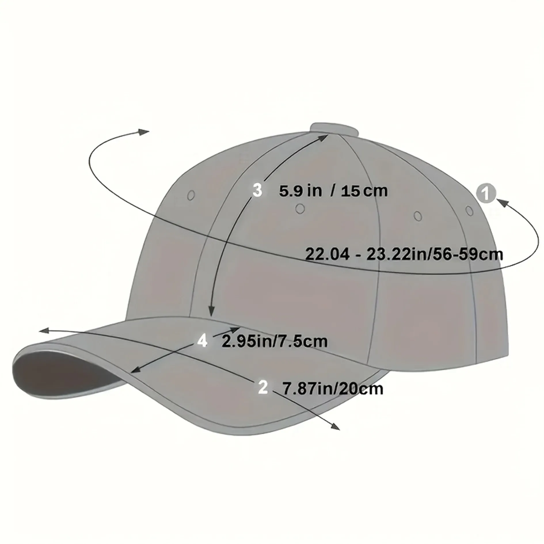 One Printed Baseball Cap with a Washed Look, Suitable for Outdoor Sports, and a Perfect Gift for Family