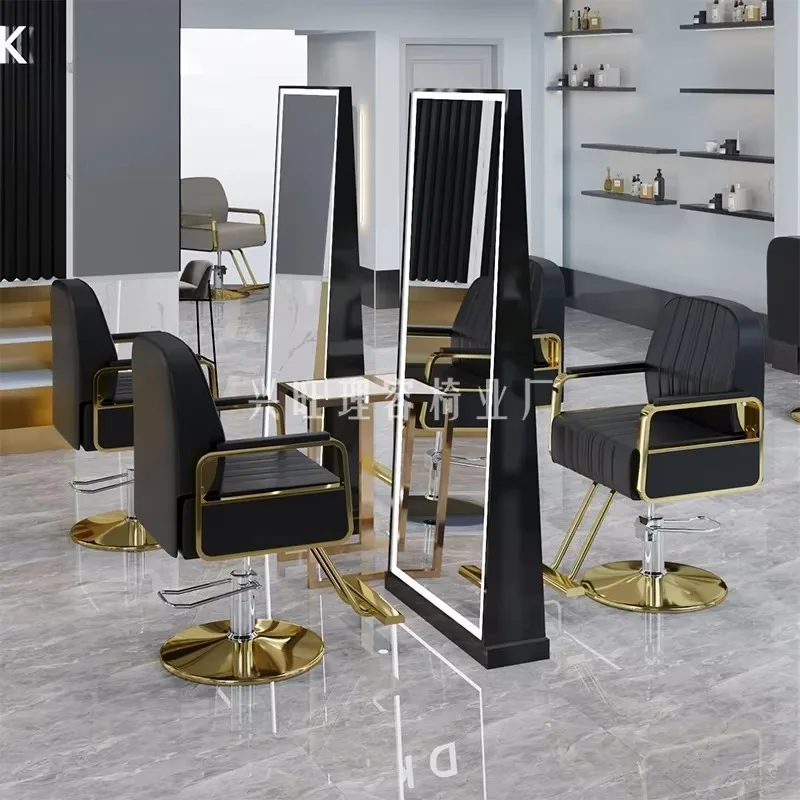 Chaise de barbier Premium confortable élégant esthétique réglable chaise de coiffure à la mode à la mode Silla Barbero meubles de Salon