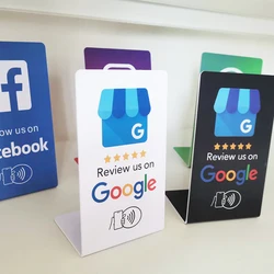 Nfc Programmeerbare Google Review Kaart Nfc Tabel Display Nfc Google Reviews Display Buigkaart