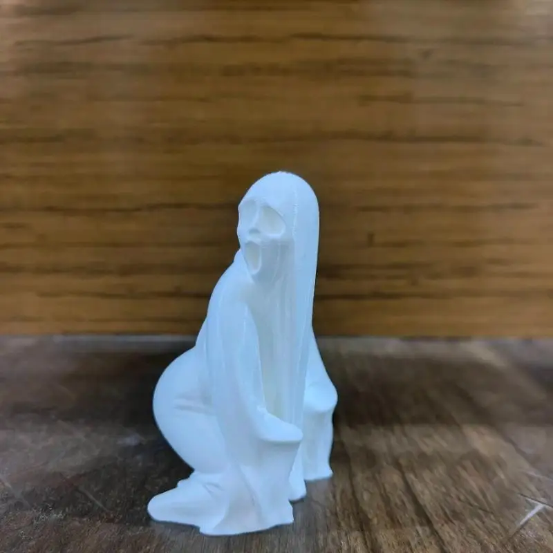 ثلاثية الأبعاد مطبوعة الحمار الكبير شبح تمثال هالوين شبح سطح المكتب زخرفة ديكور المنزل لغرفة المعيشة سطح المكتب هدية الهالوين
