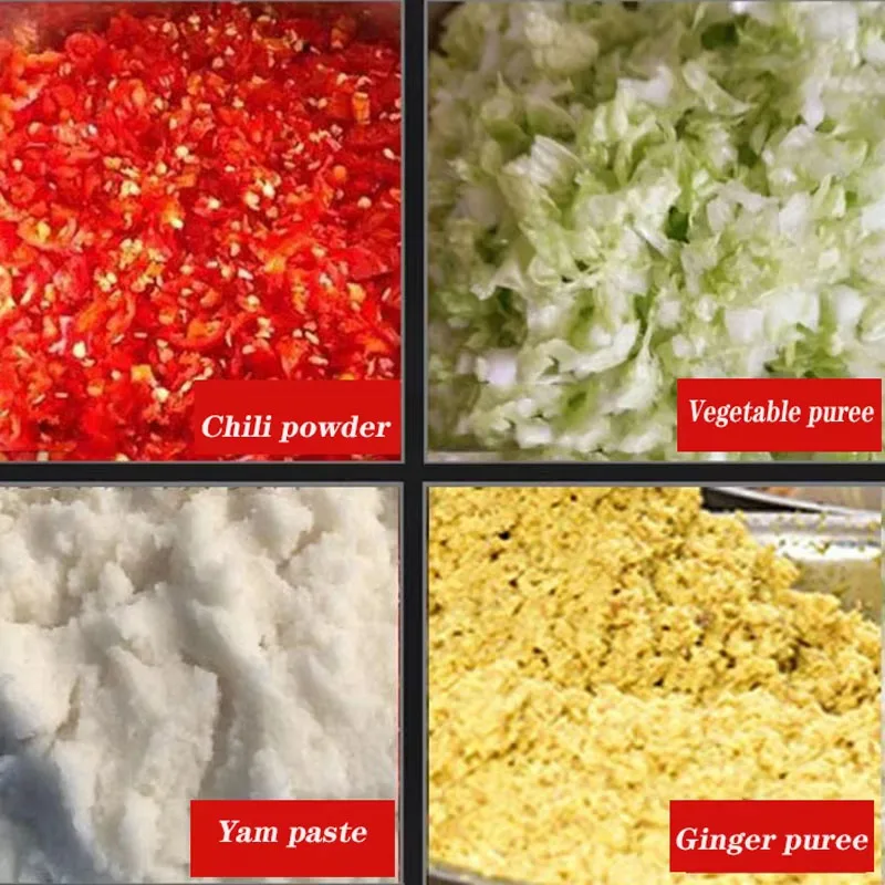 Fruit Vegetable Chili Ginger Garlic Chop Grind Grinder Crusher Paste Make Machine