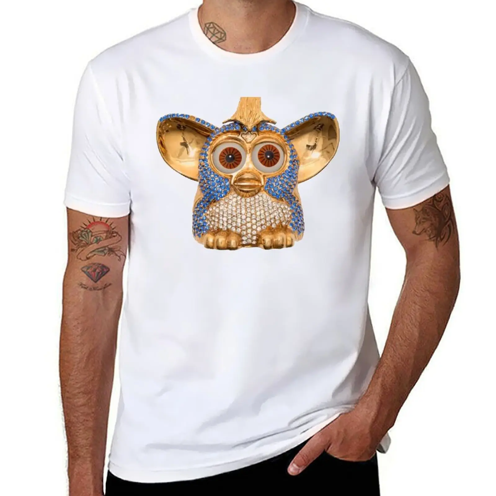 

FURBY (uncut gems) T-Shirt man t shirt summer man t shirts cotton T-Shirt
