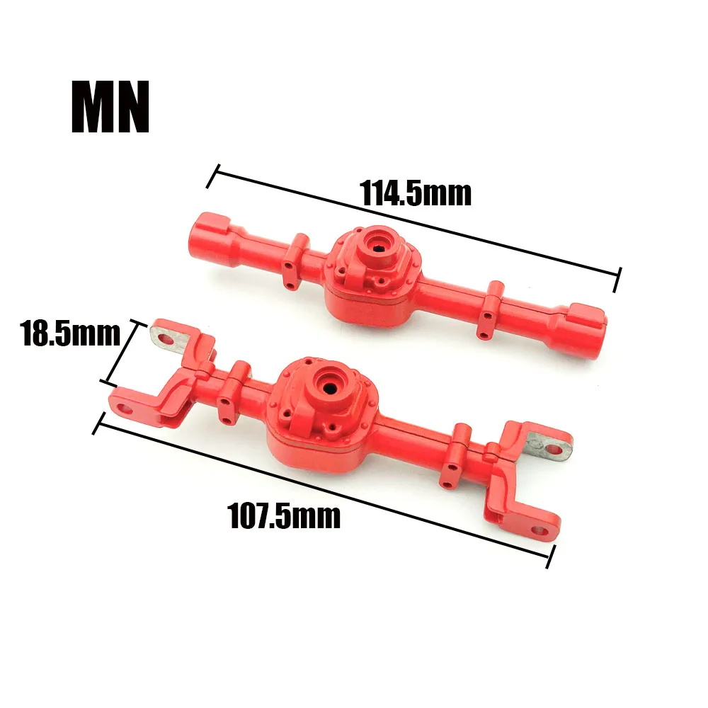 Remote Control Model Metal Axle Box Front and Rear Axle Housings, Suitable for 1/16 WPL B16 C14 C24 MND90 91 99S RC Car Upgrade