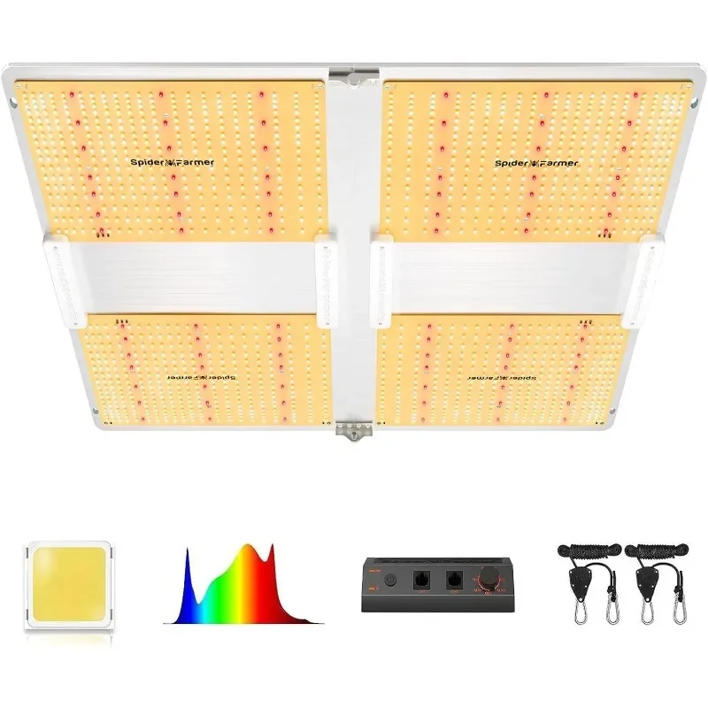 MARS HYDRO FC6500 730W Samsung LM301H EVO LED Grow Light 5x5, 1530Pcs Diodes with Smart Control FunctionSpider Farmer SF7000