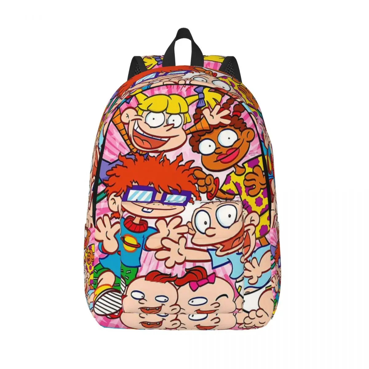 Rugratsed Chuckie Finster Anime Cool Backpack Outdoor High School Hiking Travel Daypack for Men Women College Shoulder Bag