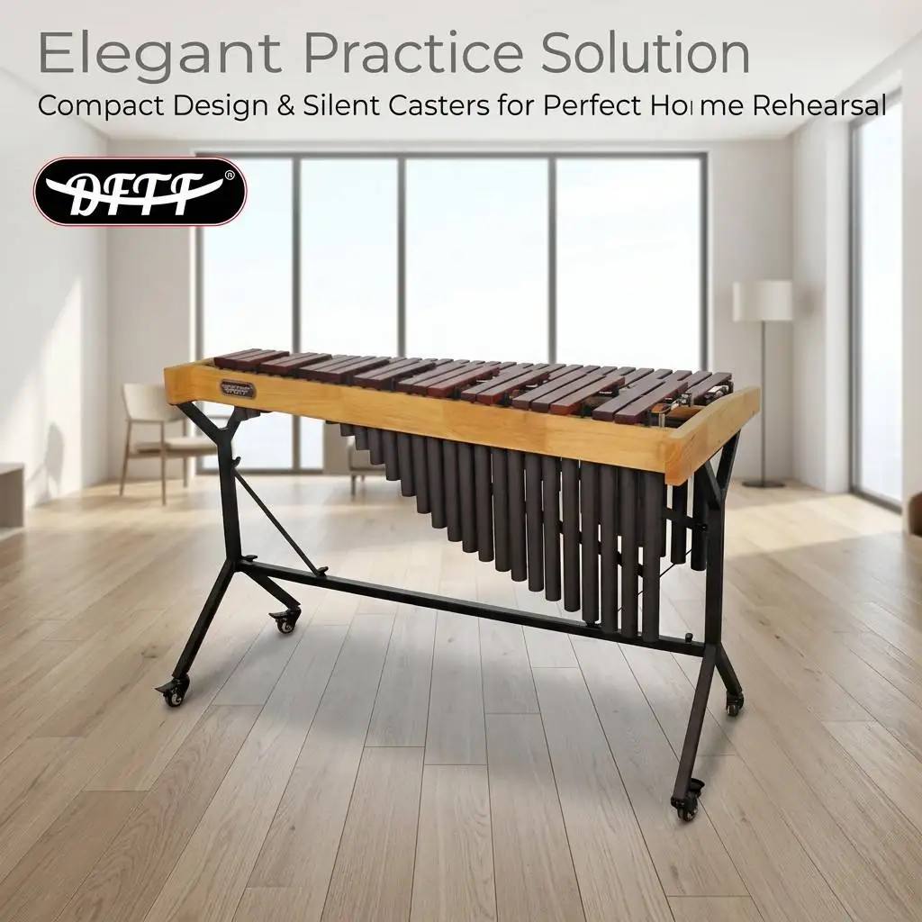 49 Key Xylophone With Resonator Tubes Professional Percussion Instrument For Orchestra School Band Concert Performance