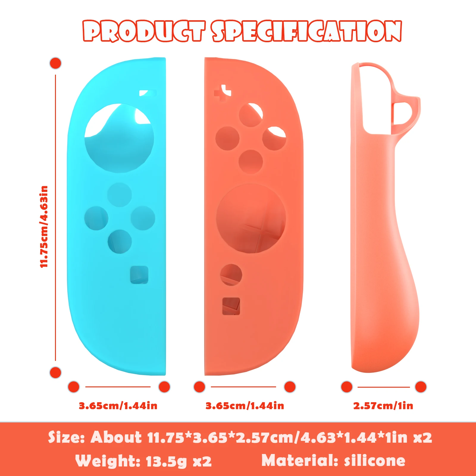 For Switch 2 Joy-con Handle Silicone Case for Switch 2 Shell for Nintendo Switch 2 Controller Replacement