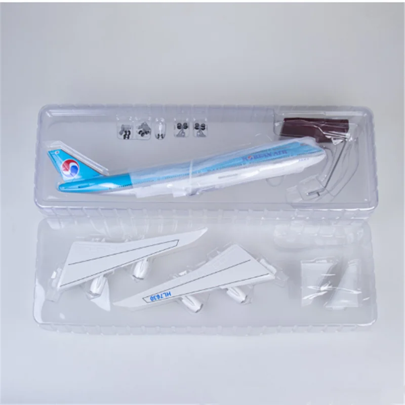 45.5Cm 1/160 Schaal Model Diecast Hars A380 Koreaanse Internationale Luchtvaartvliegtuig Met Licht En Wielen Voor Collectie Display