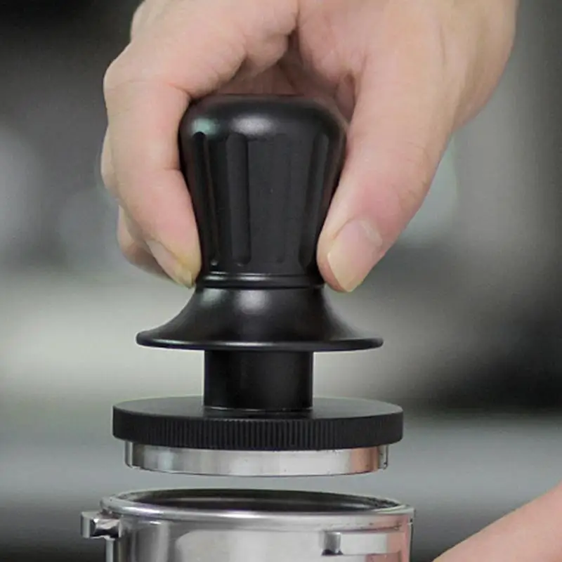 Constant Pressure Coffee Tamper com alça ergonômica, Force Impact, Base de aço inoxidável, 51mm