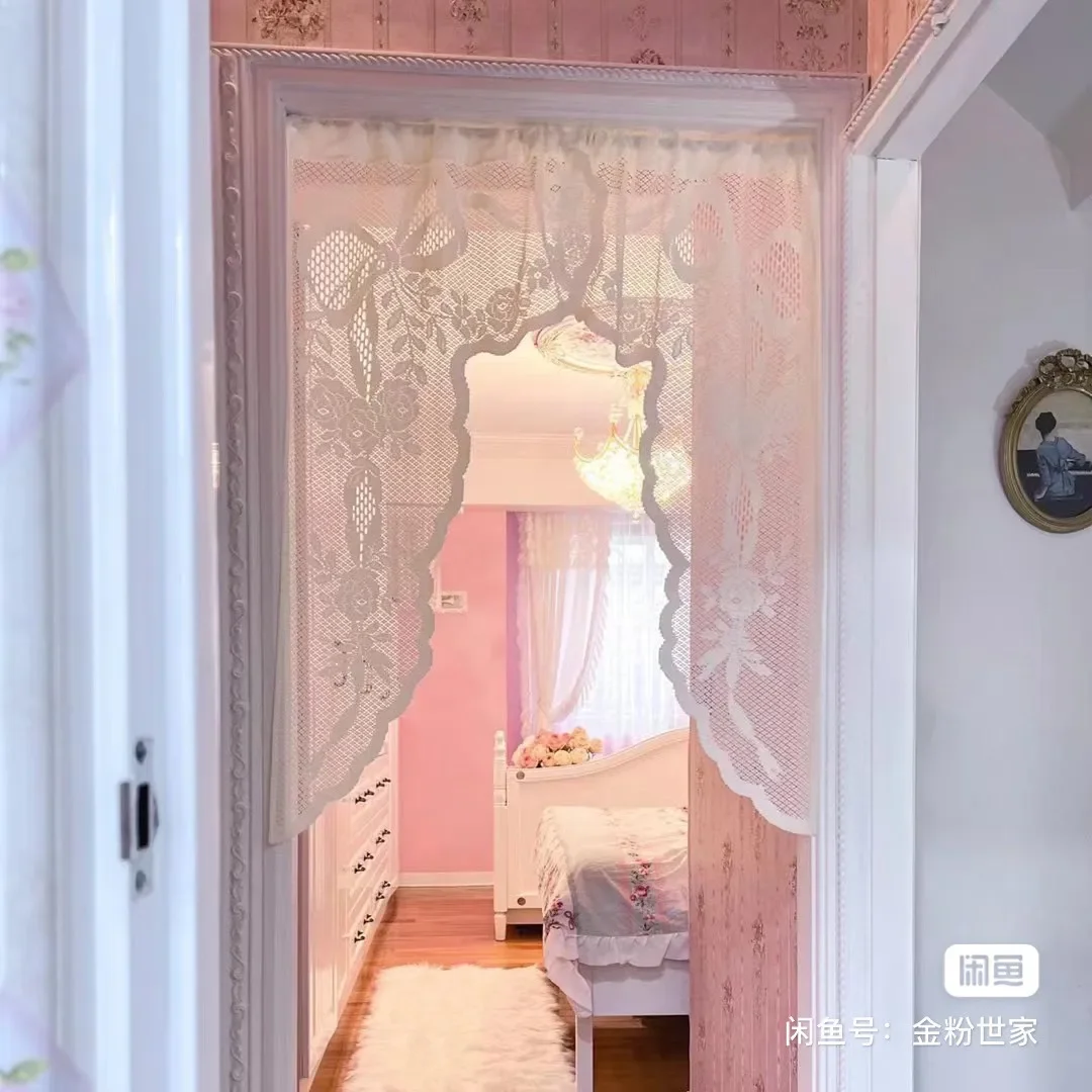 New Bow Curtain Door Hanging Decoration Korean Style String Pendant High Beauty Curtain Partition Door Girls Room Decor