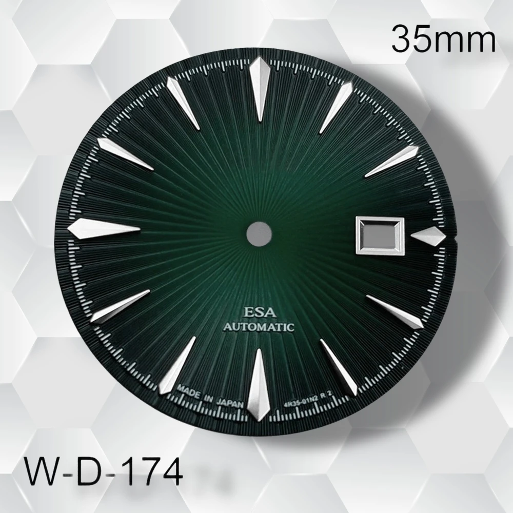 35mm S Logo Cocktail Dial Suitable for NH35 Movement Vertical Grain Dial High-Quality Watch Modification Accessories