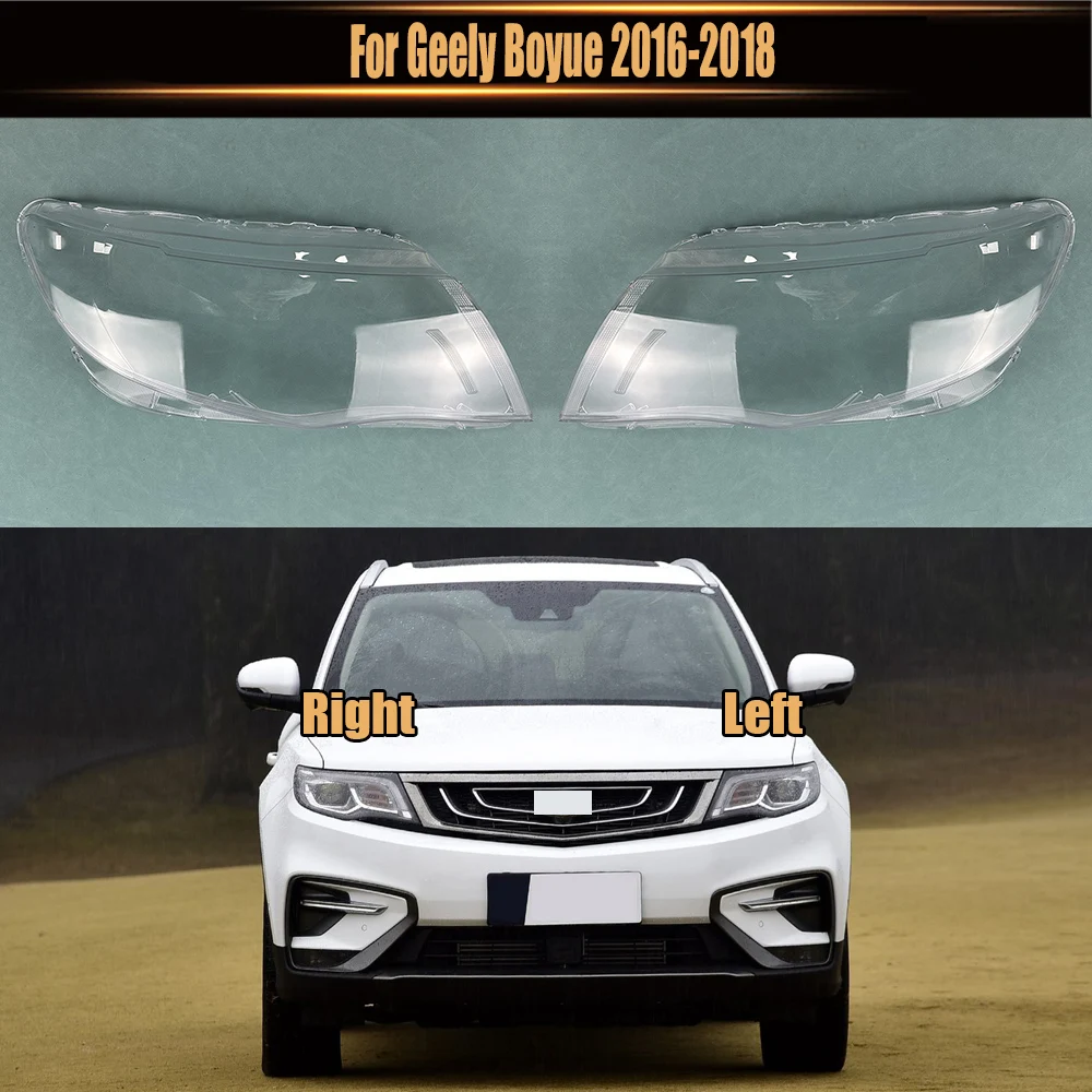 

For Geely Boyue 2016 2017 2018 Headlamp CoverTransparent Mask Headlight Shell Lens Plexiglass Replace Original Lampshade