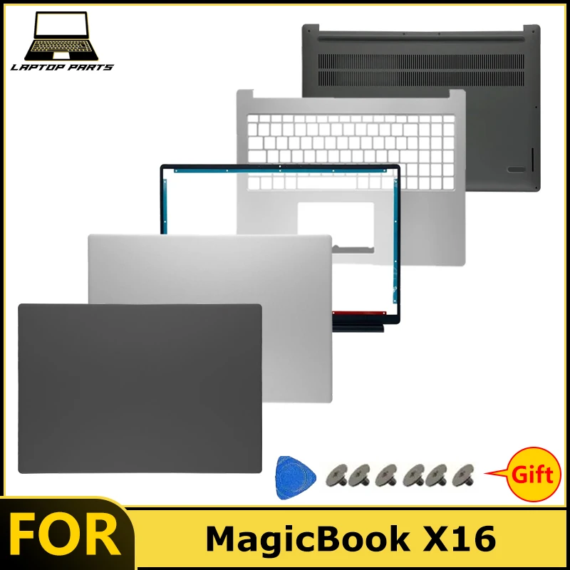 Nuevo para MagicBook X16 BRN-F56 BRN-G561 BRN-H56 BRN-H76: Cubierta trasera LCD, bisel, reposamanos y marcos inferiores para portátil