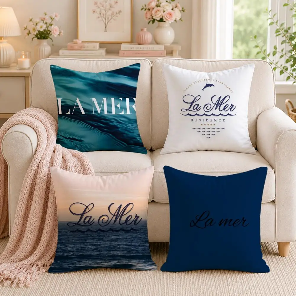 Luxury Brand L-La MerS Cushion Cover Double-Sided Printed Pillow Cover Hypoallergenic Dust-Mite Proof