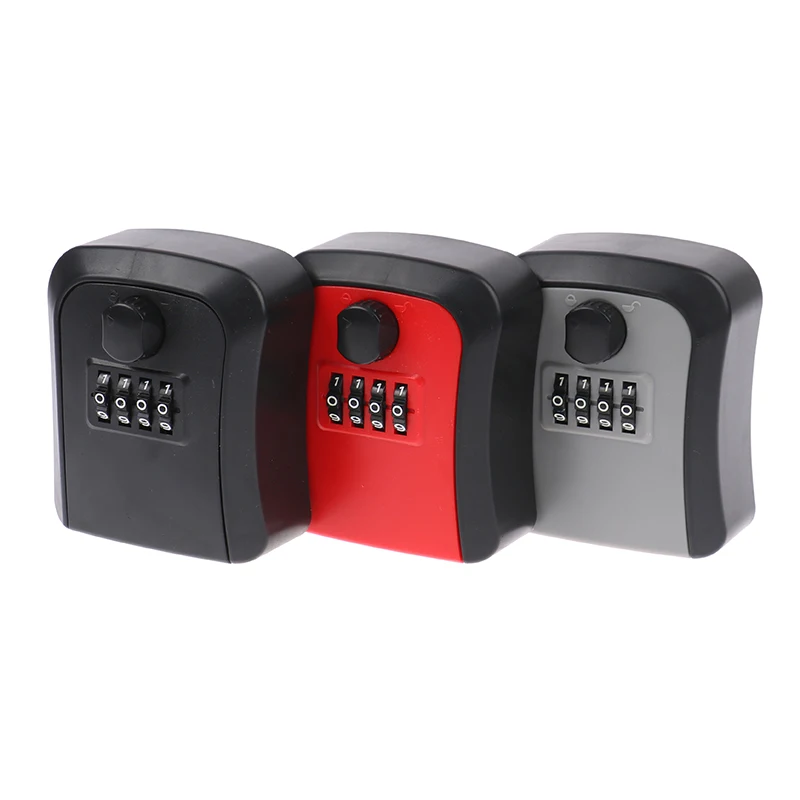 Smart Code Password Key Lock Box Storage Key Wall Mounted Key Safe Box Waterproof Outdoor Keybox 4 Digits Passwords