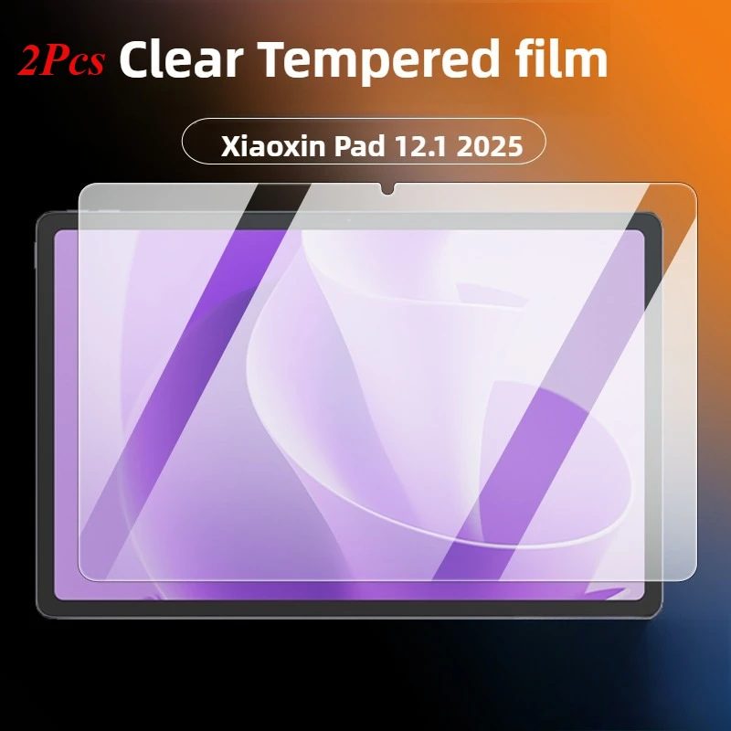 2Pcs Tempered Glass Screen Protector for Lenovo Xiaoxin Pad 12.1 2025 12.1 inch TB365FC