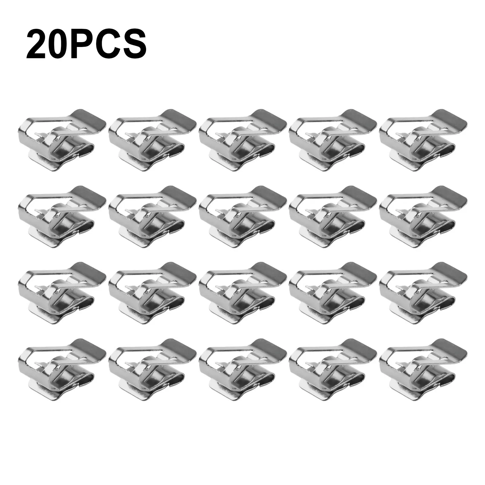 Edge Clip Photovoltaic Cable Clamp 25X12.6mm 304 Stainless Steel All Cable Configurations Protect Cables From Damage