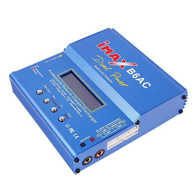 Untuk IMAX B6AC 80W RC pengisi daya keseimbangan + XT60 kabel Digital Li-Ion hidup Nimh Nicd PB baterai Discharger steker EU tahan lama