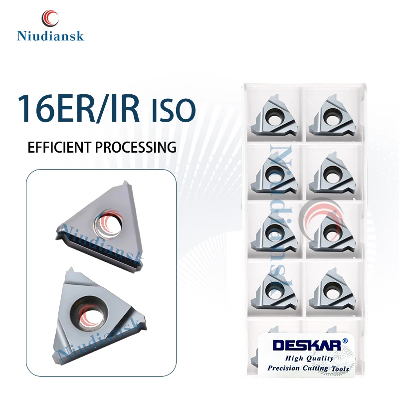 

16ER/IR 0,5 0,75 1,25 3,0 3,5 ISO LDA Режущие инструменты Лезвия для внутренней и внешней резьбы Токарный станок с ЧПУ Вставка Резак Серия для нарезания резьбы