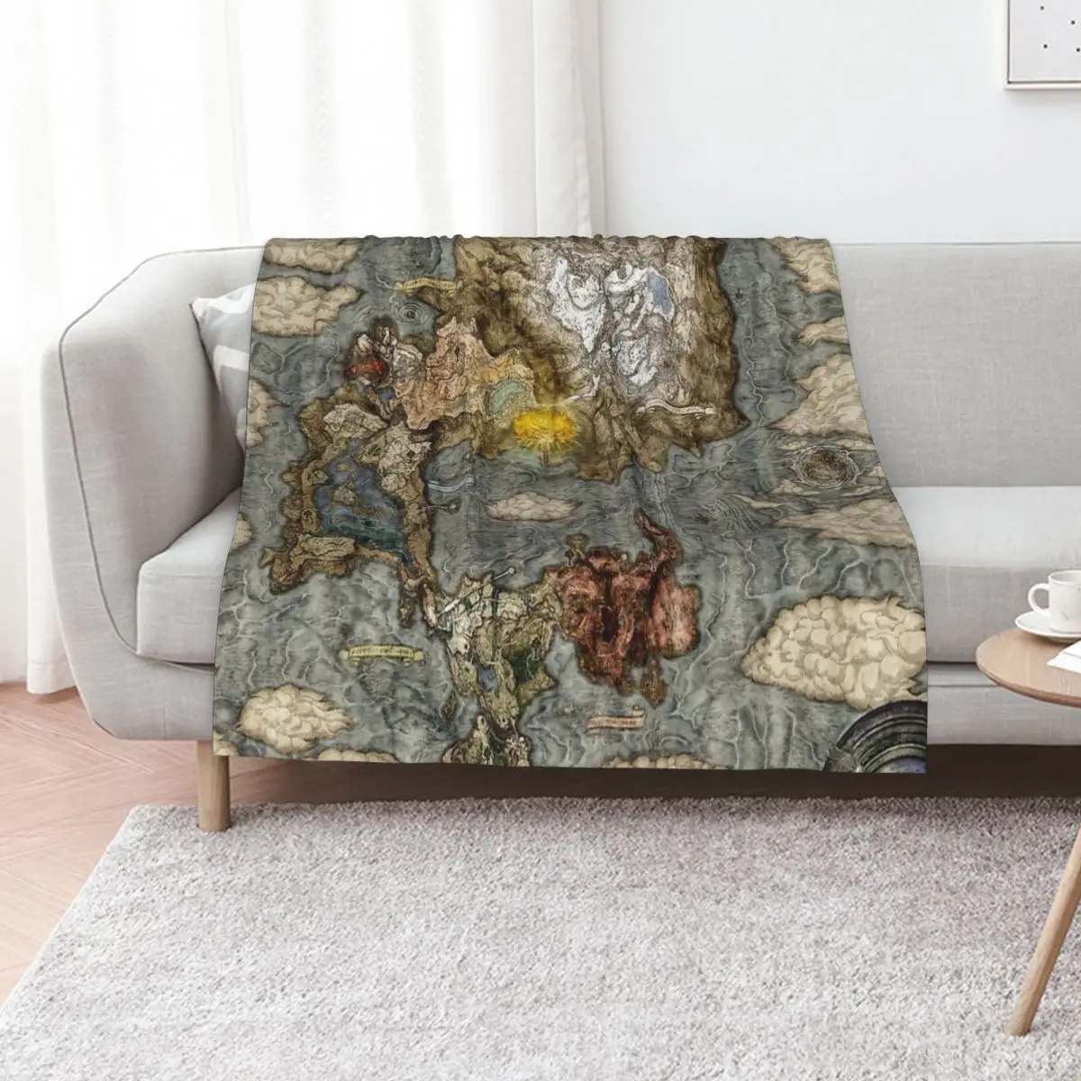 E.L.D.E.N MAP Classic Throw Blanket Flannel Softest Multi-Purpose Kid'S Plaid on the sofa Bed linens Blankets