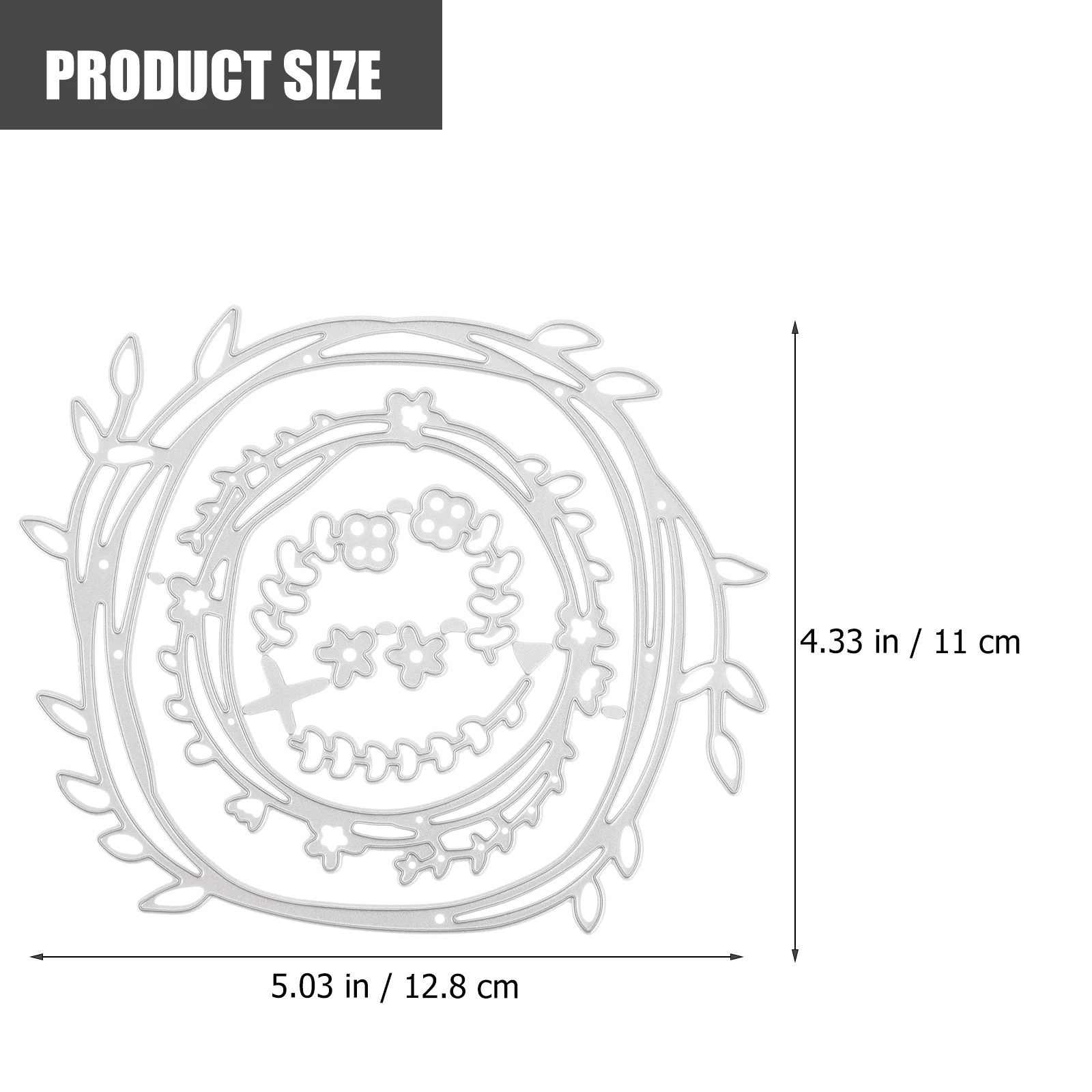 

Craft Cutting Die Wreath Design Scrapbook Diy Greeting Card Stencil Mold Metal Template Kids Handmade Projects Pocket