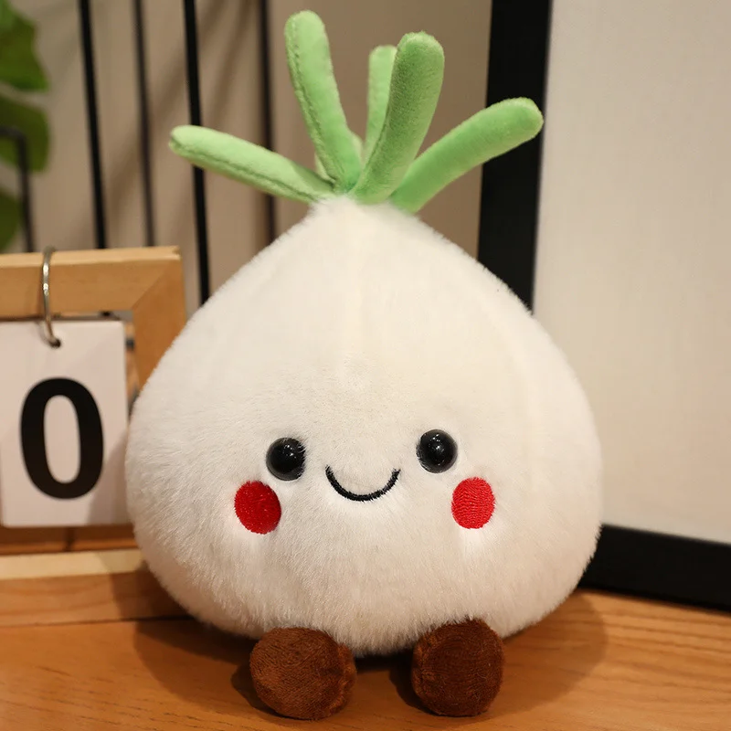 Lindo fruta elfo juguete de peluche cebolla ajo jengibre muñeca simulación vegetal juguete de peluche suave Kawaii decoración de escritorio para el hogar regalo Kawaii