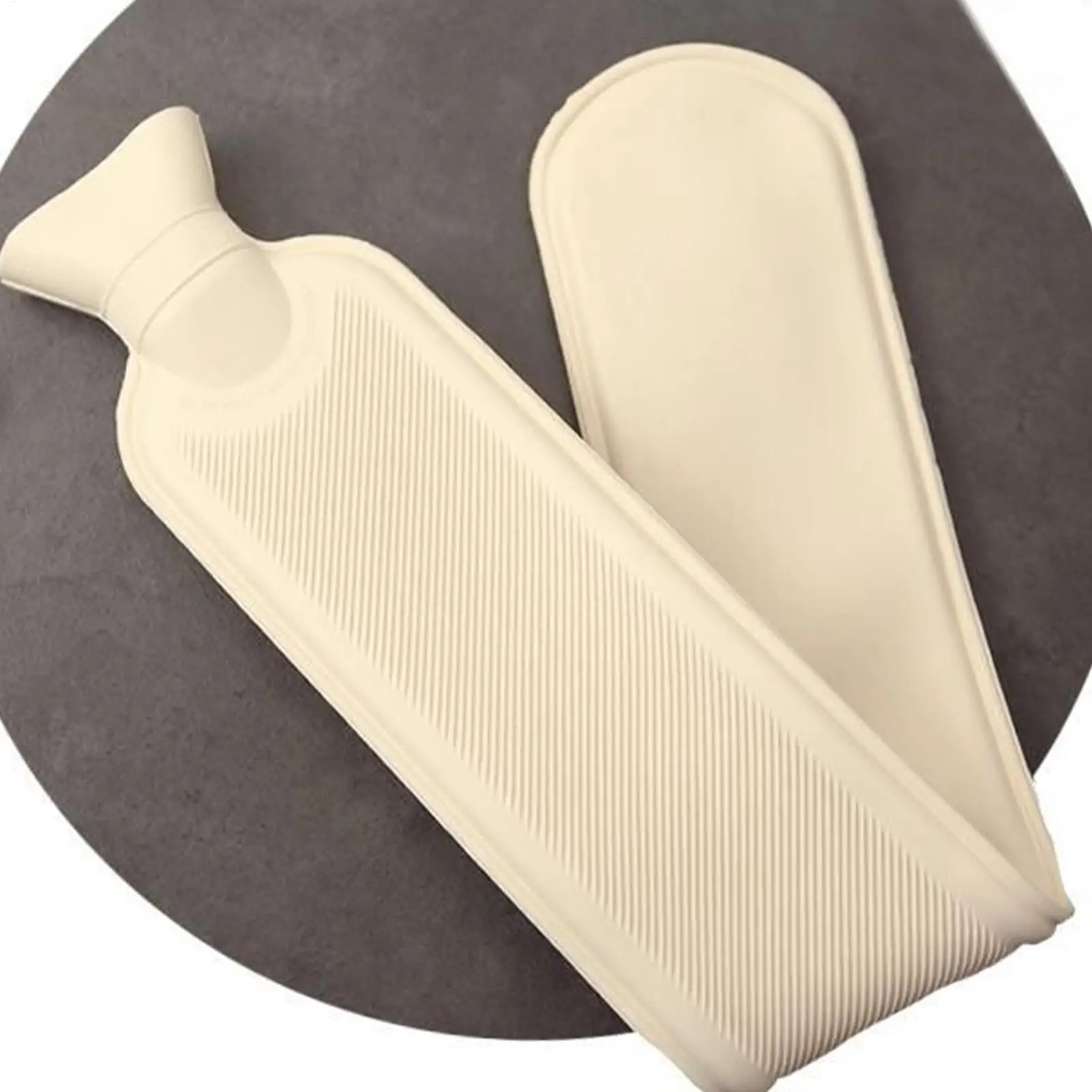 

Hot Water Bottle 1 Liter Long Cat Warm Compress Cute Hot Water Pouch for Home Travel Workplace Outdoor Camping Sleeping