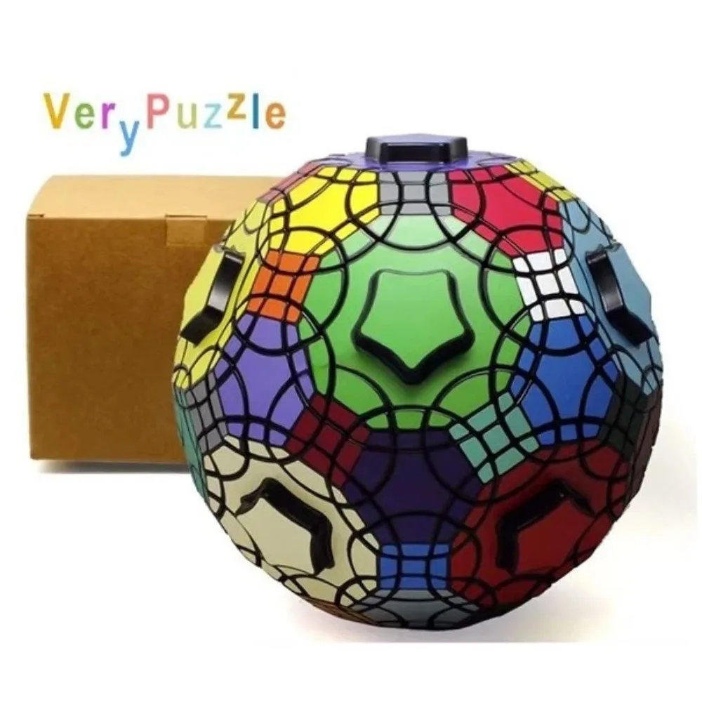 Verypuzzle Cube Truncated Icosidodecahedron Megaminx Cube  (assembled & DIY Stickers, Limitied Edition)