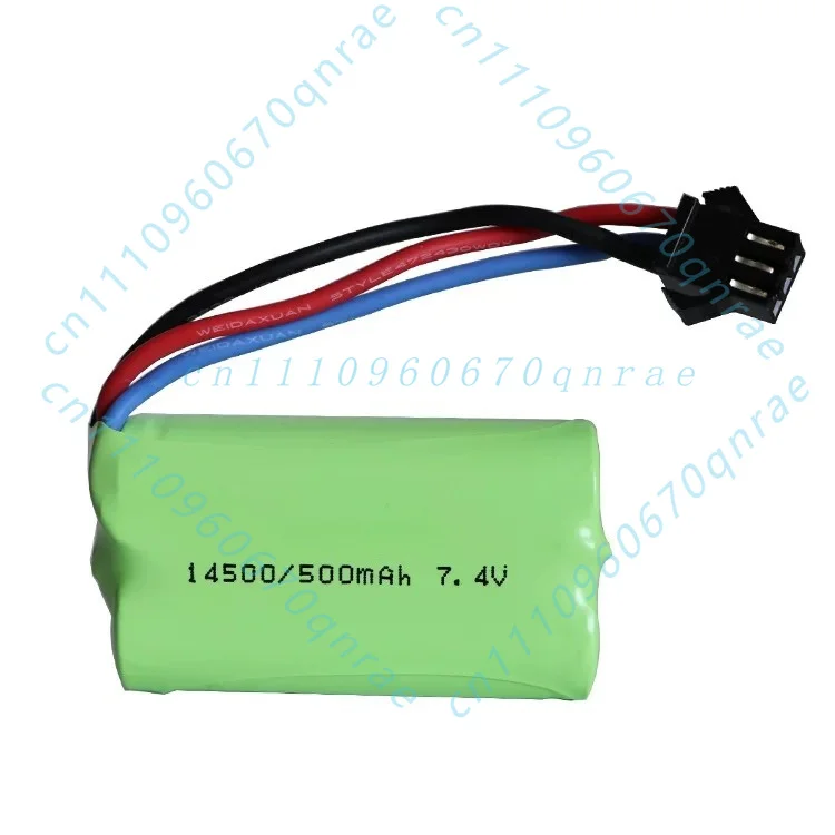 7.4V 500mAh battery for off-road vehicle gesture induction twist car 14500 lithium battery