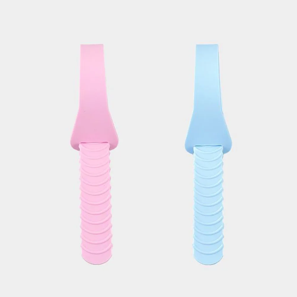 

Seat Lifter Silicone Handle Bathroom Toilet Seat Lifter Accessories Quiet Close Lid Cover Buckle Design Pink