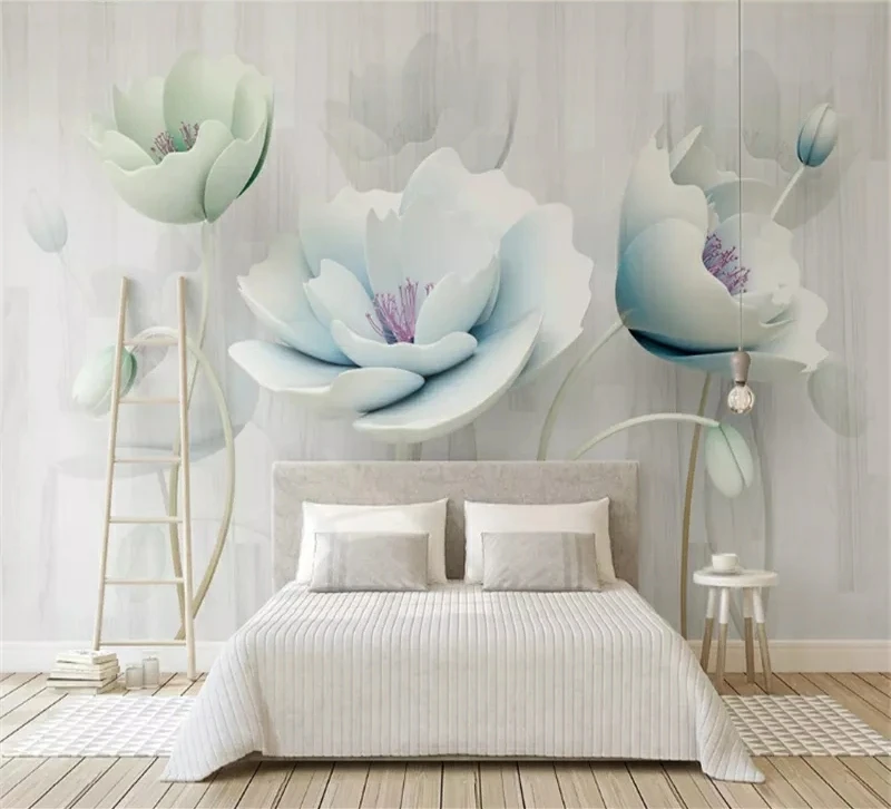 

Customized mural Photo Wallpaper 3D Flower Modern Living room sofa TV background wall bedroom restaurant study photo decoration