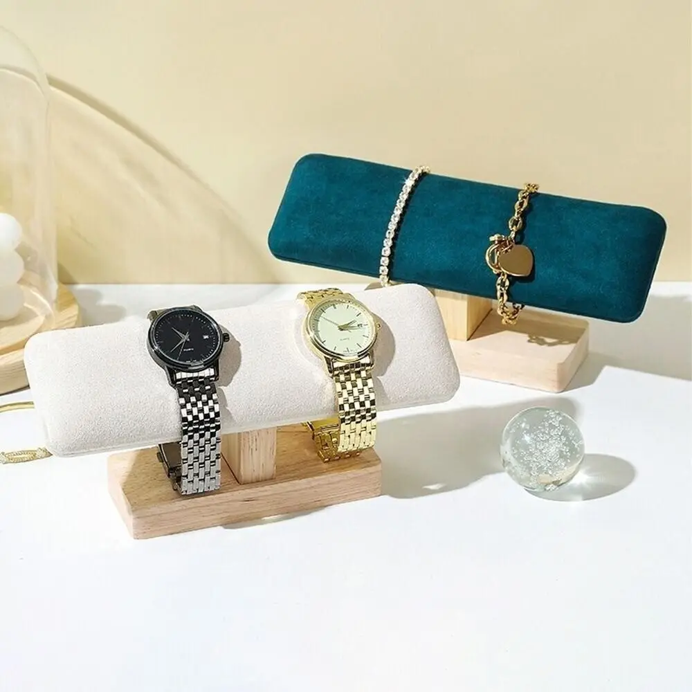 حامل عرض مجوهرات خشبي ، قلادة ، مخمل ، حامل إسورة ، تخزين ساعات ، جودة عالية