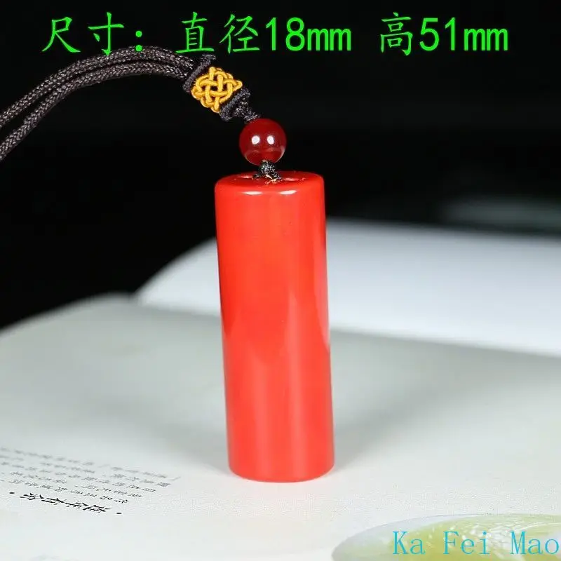 Authentic Hotan Jadeite Green and White Two-Color Landscape Round Pendant Necklace for Men and Women Jewelry Necklace