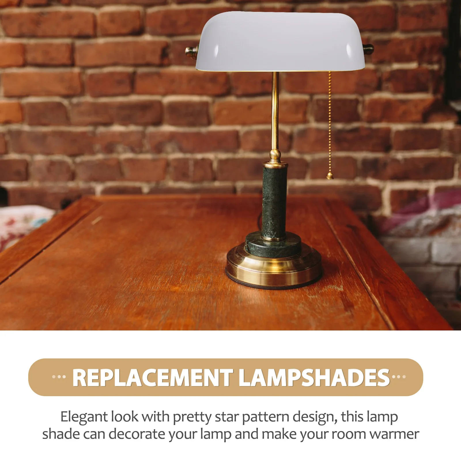 زجاج عاكس الضوء الرجعية تصميم ديكور الجدول غطاء المصباح استبدال لغرفة النوم غرفة المعيشة لمبة مكتب الظل خمر نمط الضوء