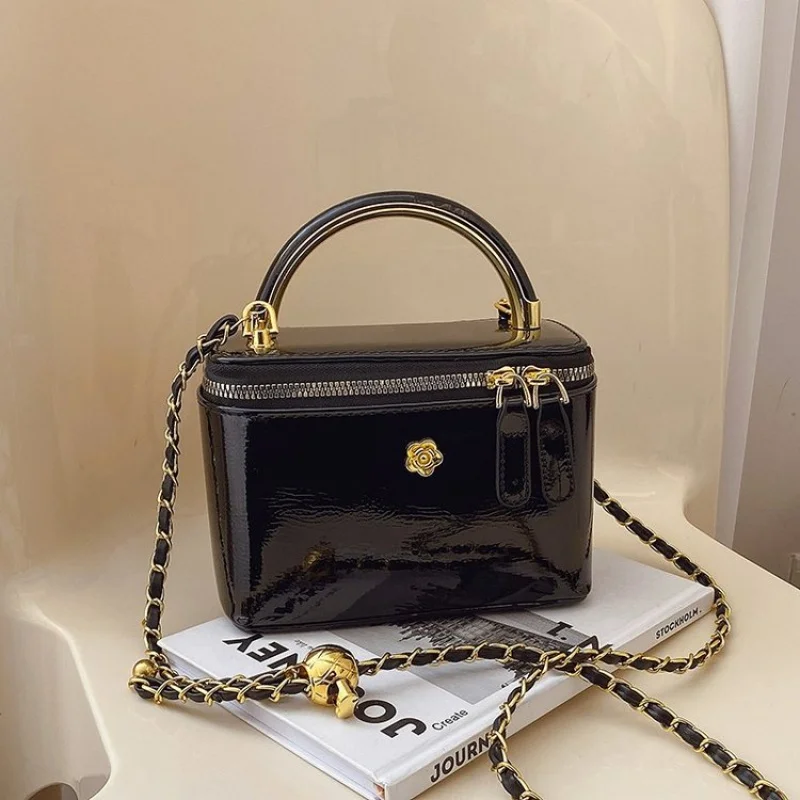 

Genuine Leather Handbag For Ladies, Elegant Crossbody Shoulder Bag, Designer Tote With Wristlet Strap