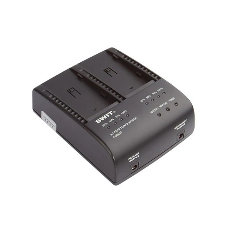 SWIT S-3602F 2-ch SONY NP-F Charger and Adaptor for SWIT S-8975/8972/8970/8770 Battery Compatible with SONY L Series DV Batter