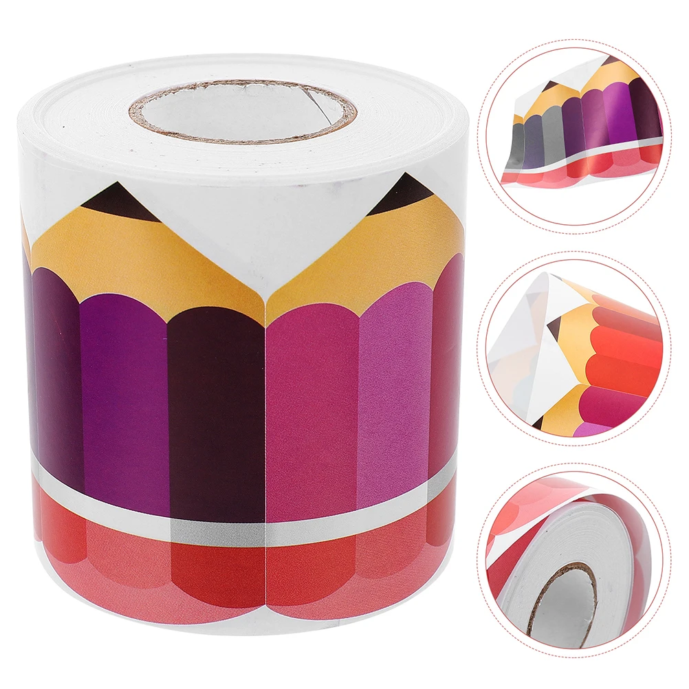 

2 Rolls Scalloped Border Trims Bulletin Board Borders Stickers Adhesive Decorative Trim For Classroom Walls Lockers Home Display