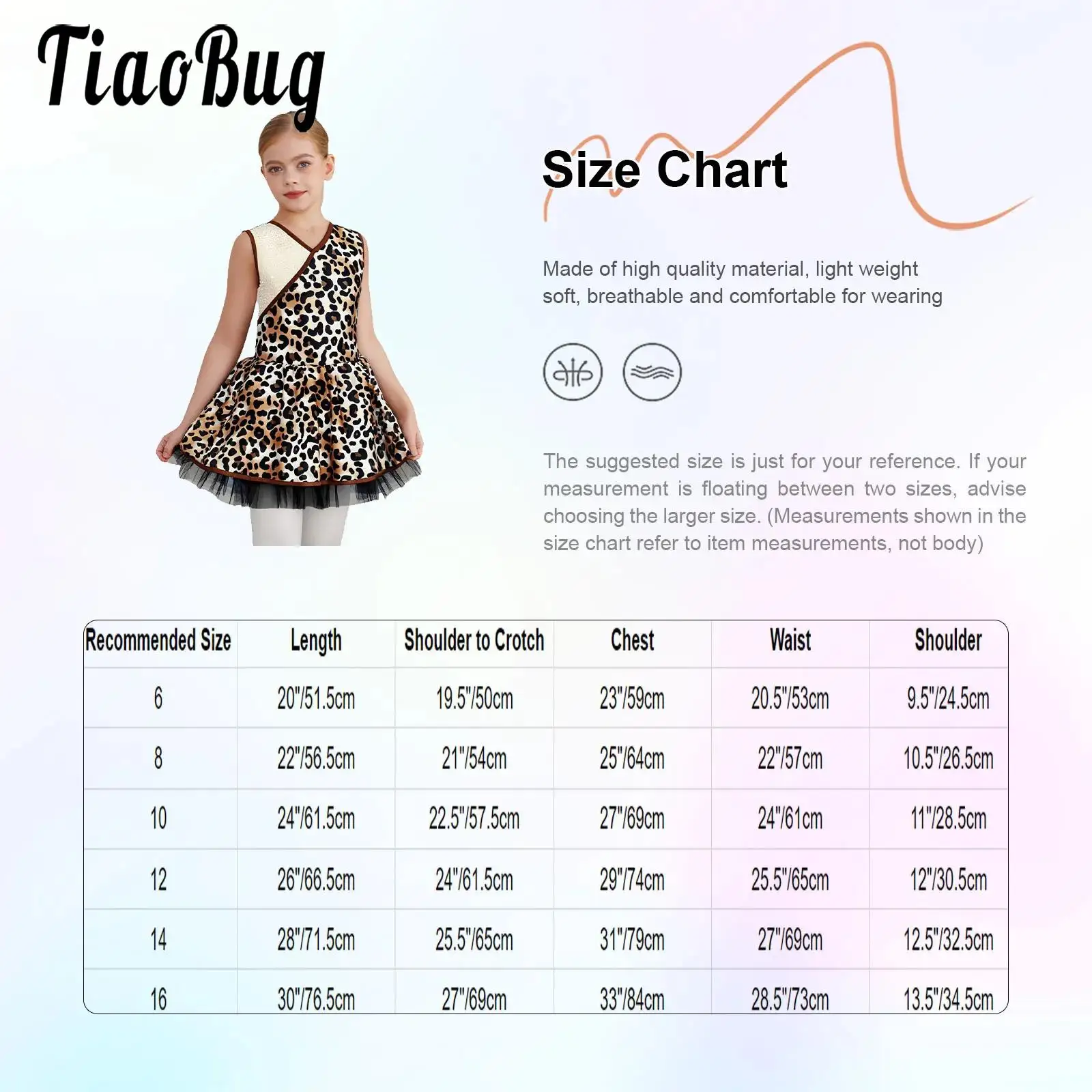 

Kids Girls Prehistoric Cave Costume Sleeveless Leopard Print Patchwork Leotards Tulle Dress for Halloween Cosplay Themed Party