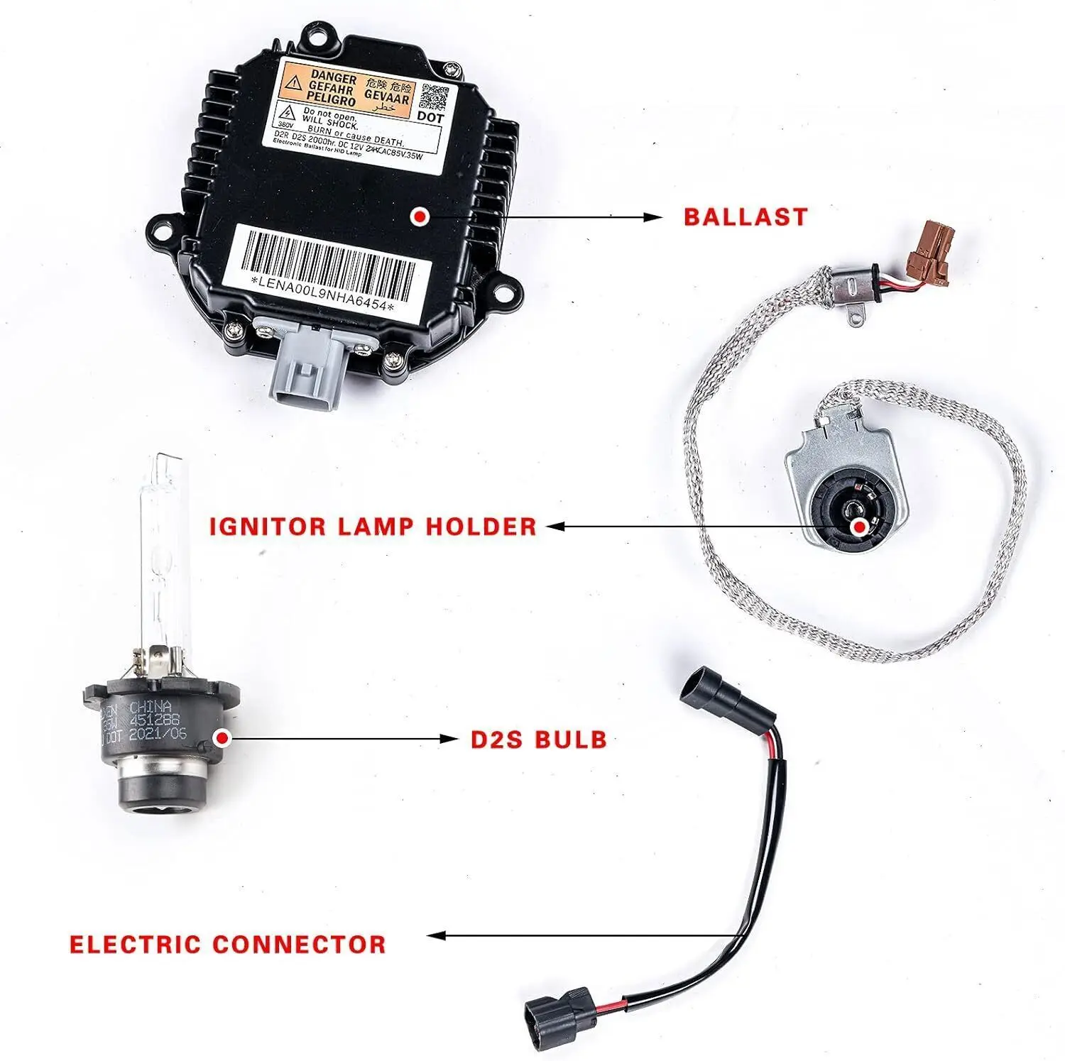 2 pezzi per 07-15 Infiniti G35 G37 Q40 Q50 zavorra allo xeno accenditore HID D2S kit lampadina