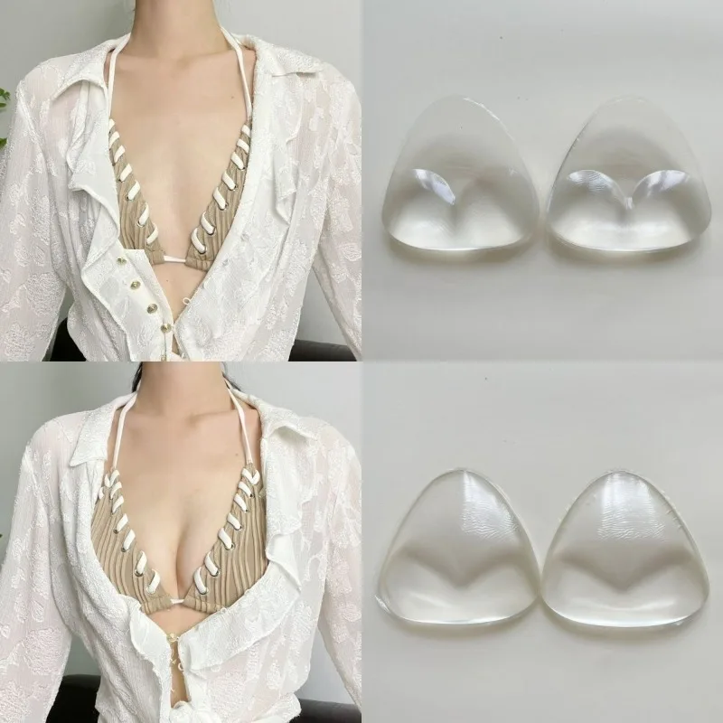 Women Push-Up Thicken Bikini Lnserts For Swimsuit Chest Pad Skin Color Enhancers Nipple Cover Tira Is Beautiful. image 6