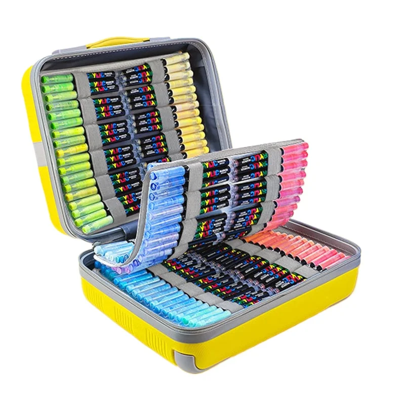 360 Colors Acrylic Paint Markers Soft Brush Tip, DIY Rock Painting Art Pens For Festival Gift, Removable Luggage Graffiti Pen