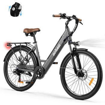 Image Electric Bike for Adults - 468Wh Removable Battery, 26 inch Step Thru Electric Bicycle, Peak 750W Brushless Ebike,Up to 50 Miles